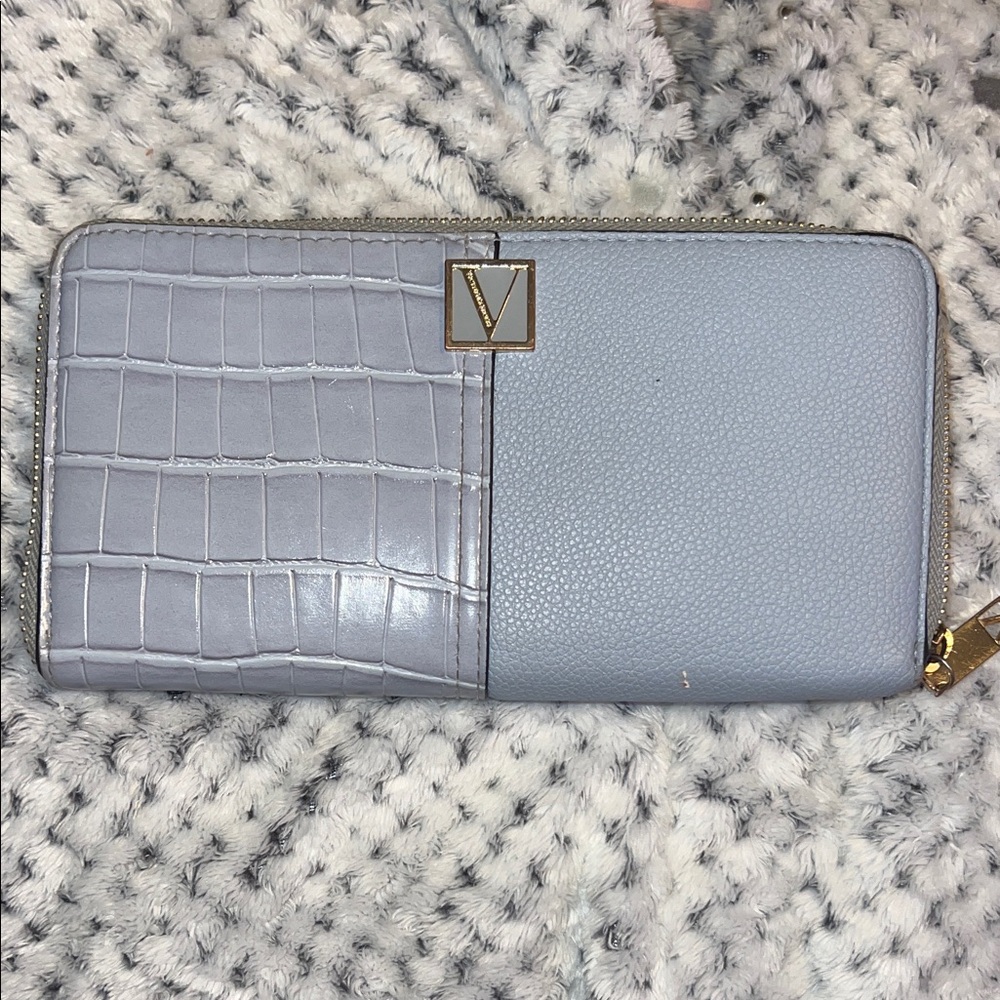 Victoria's Secret Two-Tone Grayish Blue Wallet